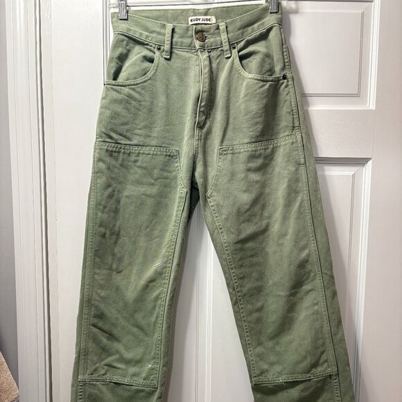 Rudy Jude Utility Jeans Size 1 in Green Bean - Picture 4 of 9